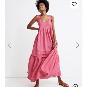 Madewell Linen Maxi Tank Dress